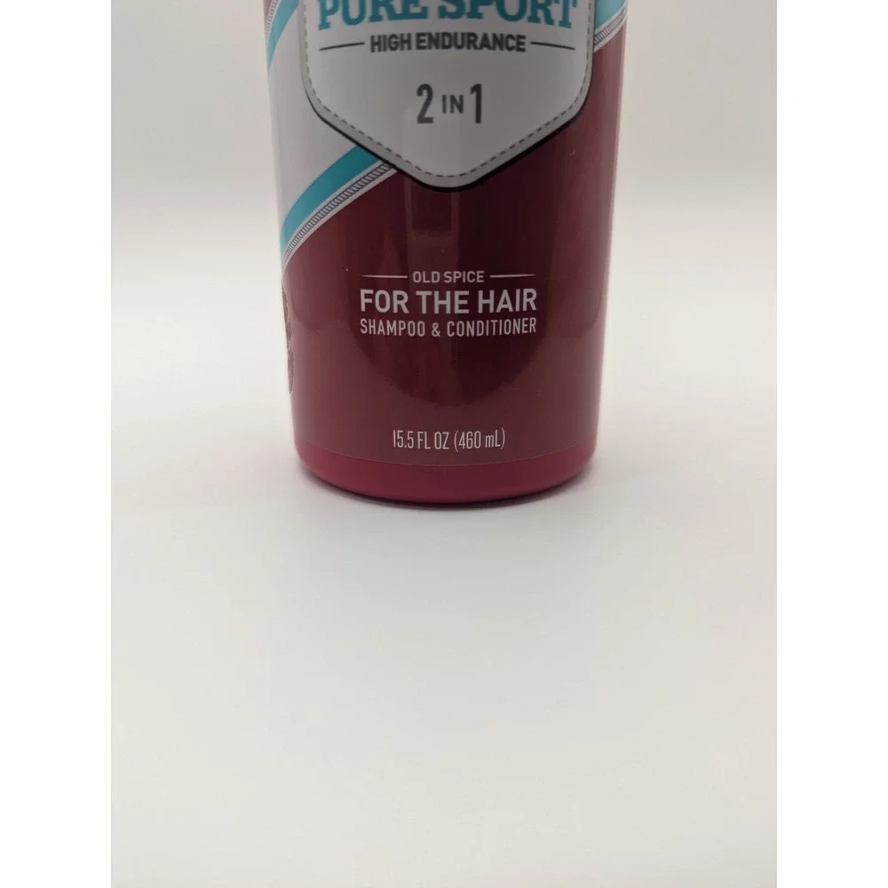 Old Spice Pure Sport High Endurance 2 In 1‎ Shampoo & Conditioner, 15.5 Oz, New